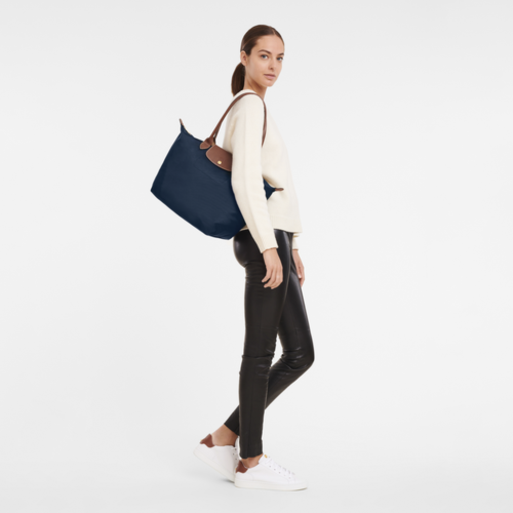 Pliage Shopping L Bleu-Longchamp-Sac-Maroquinerie Fortunas-Mouscron