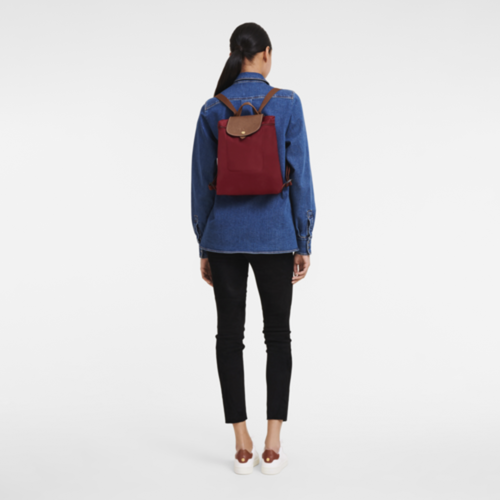 Pliage Backpack Rouge-Longchamp-Sac-Maroquinerie Fortunas-Mouscron