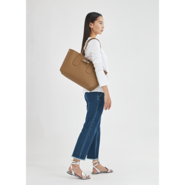 Roseau Shoulder Naturel-Longchamp-Sac-Maroquinerie Fortunas-Mouscron