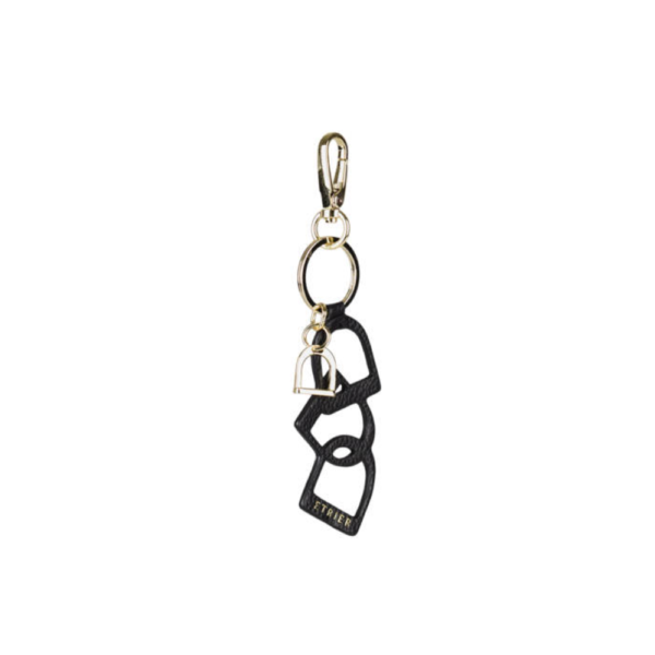 Porte-clefs 3D Noir-Etrier-Accessoires de mode-Maroquinerie Fortunas-Mouscron