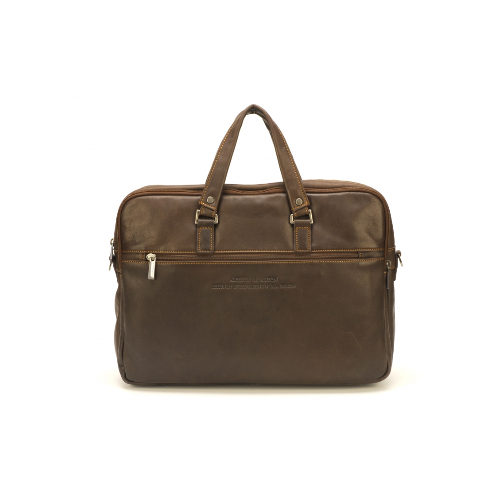 Malette Johany Marron-Arthur & Aston-Maroquinerie-Maroquinerie Fortunas-Mouscron