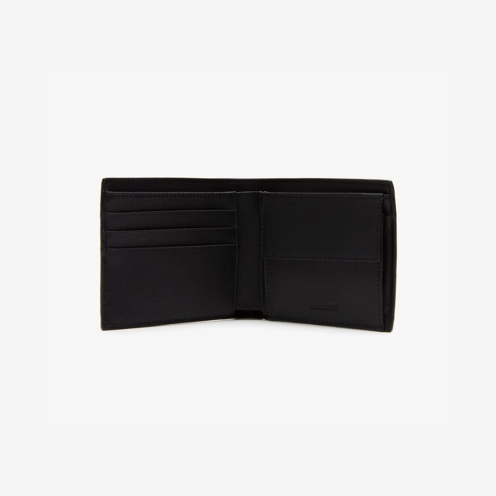Portefeuille Logo Noir-Lacoste-Petite Maroquinerie-Maroquinerie Fortunas-Mouscron Portefeuille Logo Noir-Lacoste-Petite Maroquinerie-Maroquinerie Fortunas-Mouscron