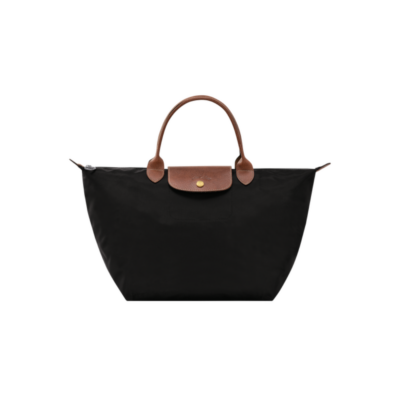 Pliage Handle M Noir-Longchamp-Sac-Maroquinerie Fortunas-Mouscron