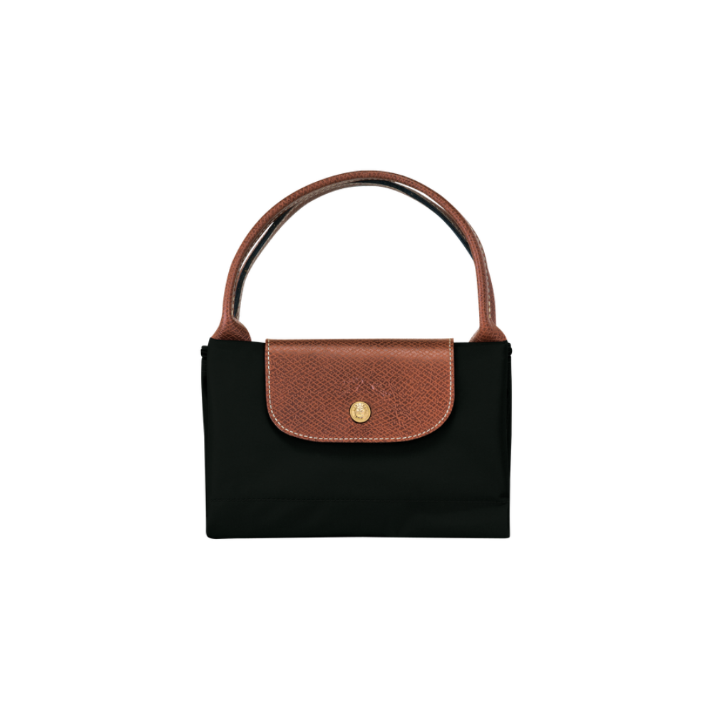 Pliage Handle M Noir-Longchamp-Sac-Maroquinerie Fortunas-Mouscron