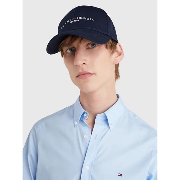 Casquette Signature Bleu-Tommy Hilfger-Accessoires de mode-Maroquinerie Fortunas-Mouscron