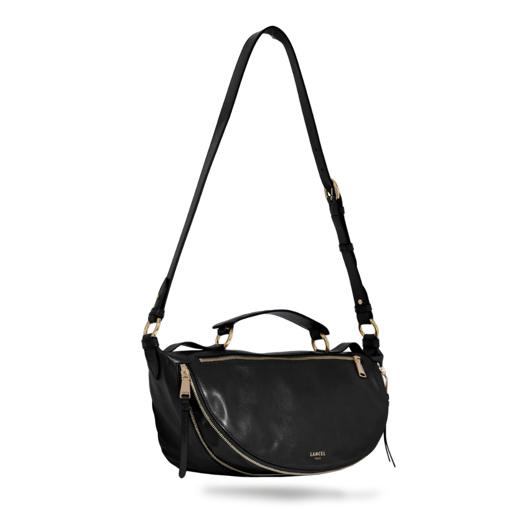 Origami Medium Black-Lancel-Sac-Maroquinerie Fortunas-Mouscron Origami Medium Black-Lancel-Sac-Maroquinerie Fortunas-Mouscron