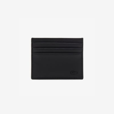 Porte-cartes Holder Noir-Lacoste-Petite Maroquinerie-Maroquinerie Fortunas-Mouscron