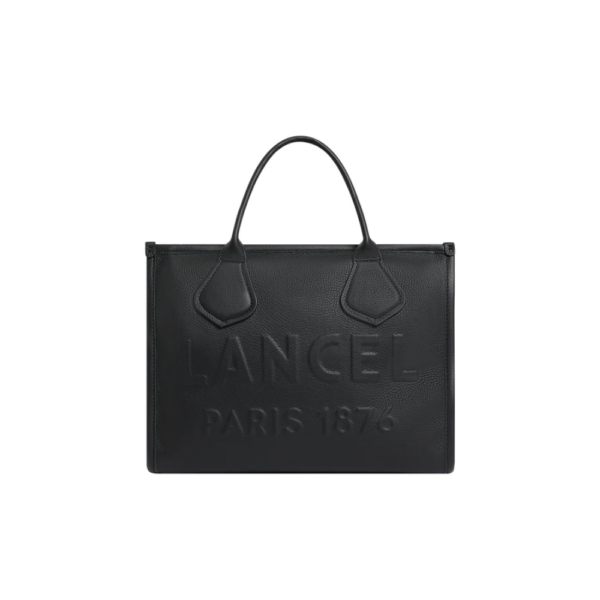 Tote Medium Black-Lancel-Sac-Maroquinerie Fortunas-Mouscron