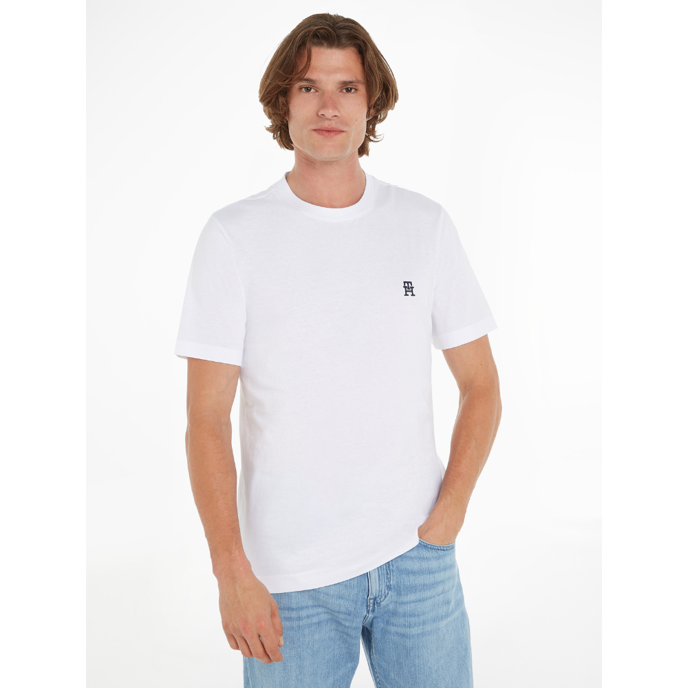 Tee-Shirt TH White-Tommy Hilfiger-Vêtements-Maroquinerie Fortunas-Mouscron