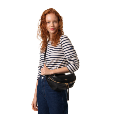Origami Small Black-Lancel-Sac-Maroquinerie Fortunas-Mouscron