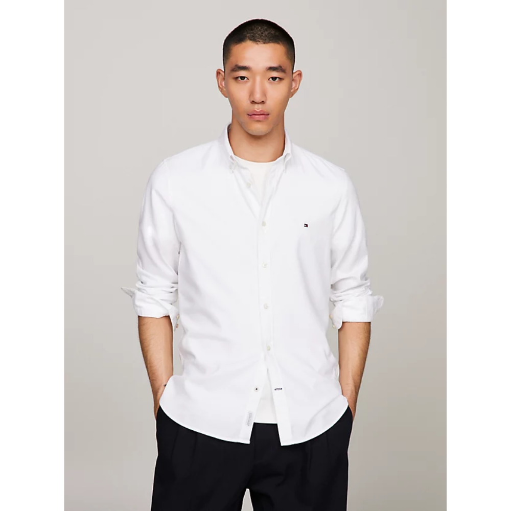 Chemise Flex White-Tommy Hilfiger-Vêtements-Maroquinerie Fortunas-Mouscron