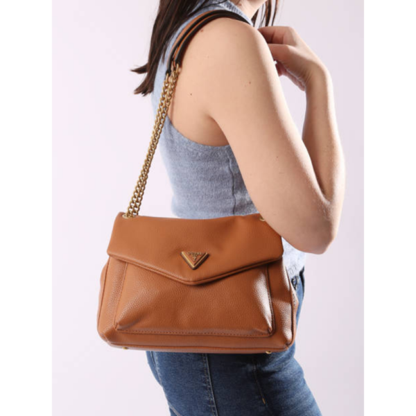 Laryn Flap Cognac-Guess-Sac-Maroquinerie Fortunas-Mouscron