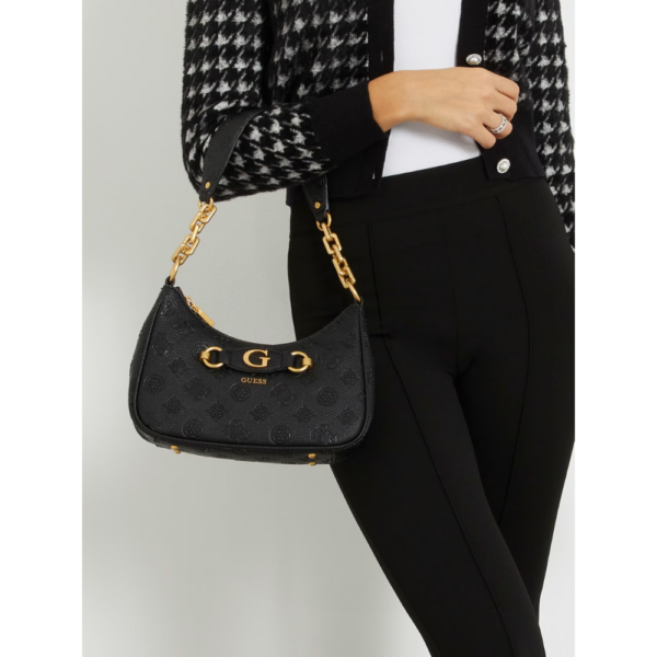 Izzy Shoulder Black-Guess-Sac-Maroquinerie Fortunas-Mouscron