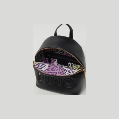 Backpack Logo Black-Liu-Jo-Sac-Maroquinerie Fortunas-Mouscron