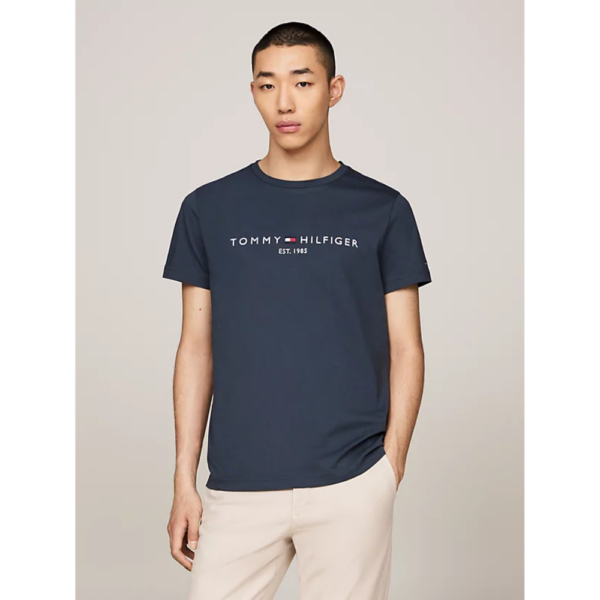 Tee-shirt Logo Denim-Tommy Hilfiger-Vêtements-Maroquinerie Fortunas-Mouscron