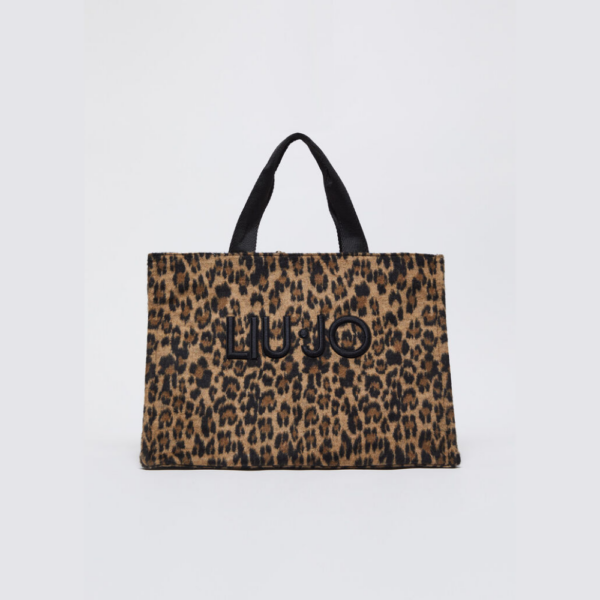 Tote Signature Brown-Liu-Jo-Sac-Maroquinerie Fortunas-Mouscron