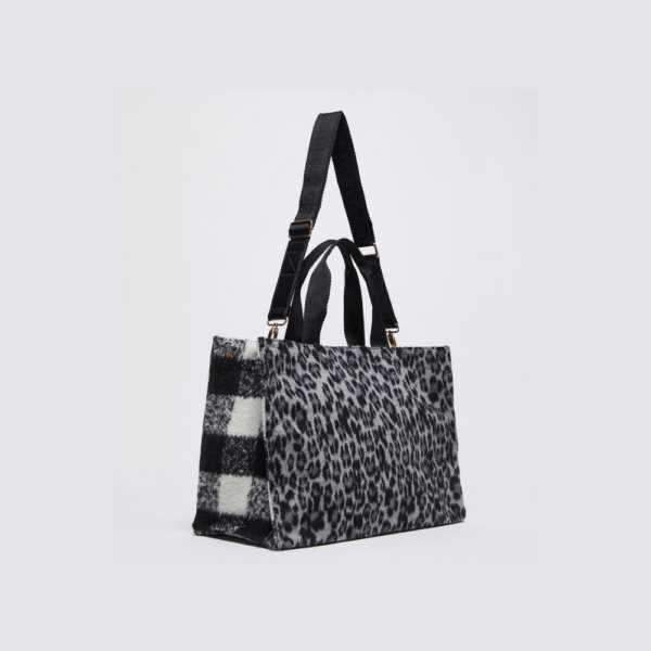 Tote Animalier Black-Liu-Jo-Sac-Maroquinerie Fortunas-Mouscron