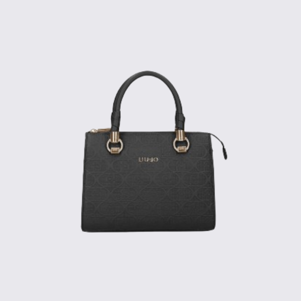 Satchel Trendy Nero-Liu-Jo-Sac-Maroquinerie Fortunas-Mouscron