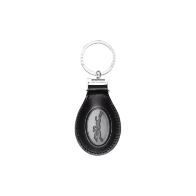 Porte-Clefs Noir Foulonné-Longchamp-Petite Maroquinerie-Maroquinerie Fortunas-Mouscron