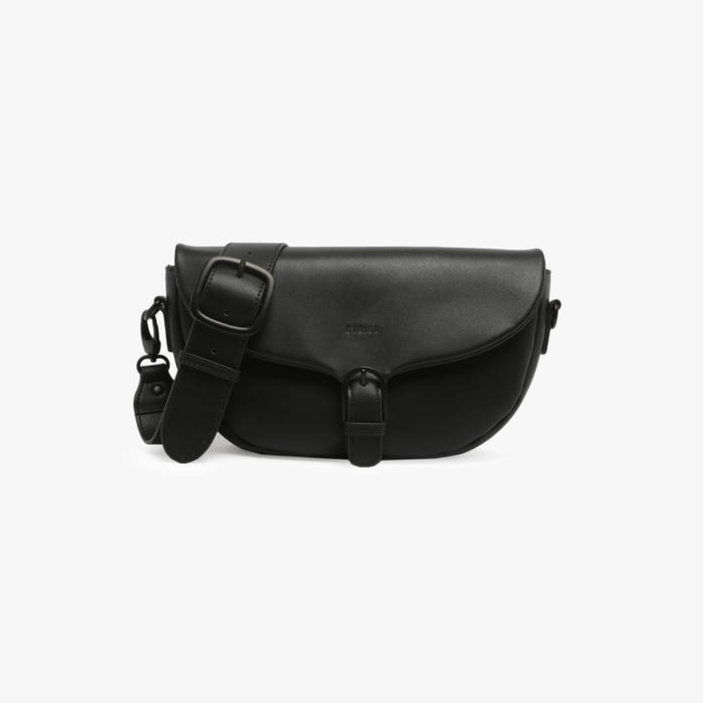 Oxer Crossbody Noir-Etrier-Sac-Maroquinerie Fortunas-Mouscron