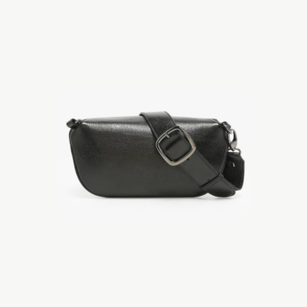 Emeraude Bumbag Noir-Etrier-Sac-Maroquinerie Fortunas-Mouscron