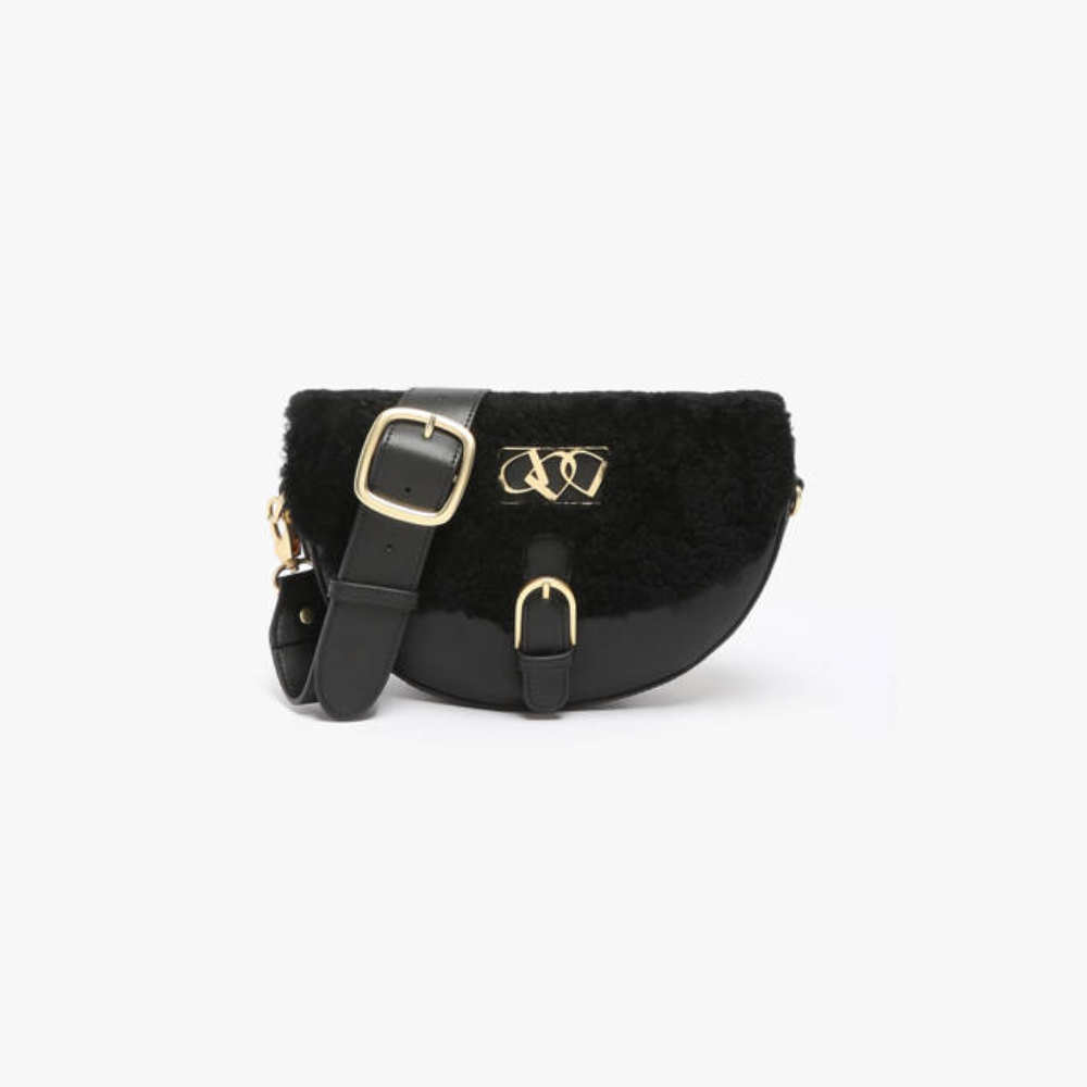 Hunter Crossbody Noir-Etrier-Sac-Maroquinerie Fortunas-Mouscron