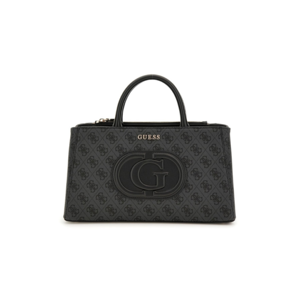 Eco Satchel Logo Black-Guess-Sac-Maroquinerie Fortunas-Mouscron