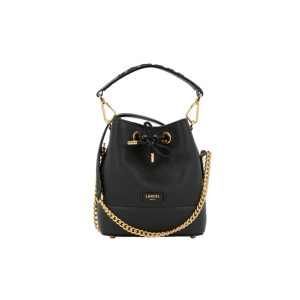 Ninon Bourse Black-Lancel-Sac-Maroquinerie Fortunas-Mouscron