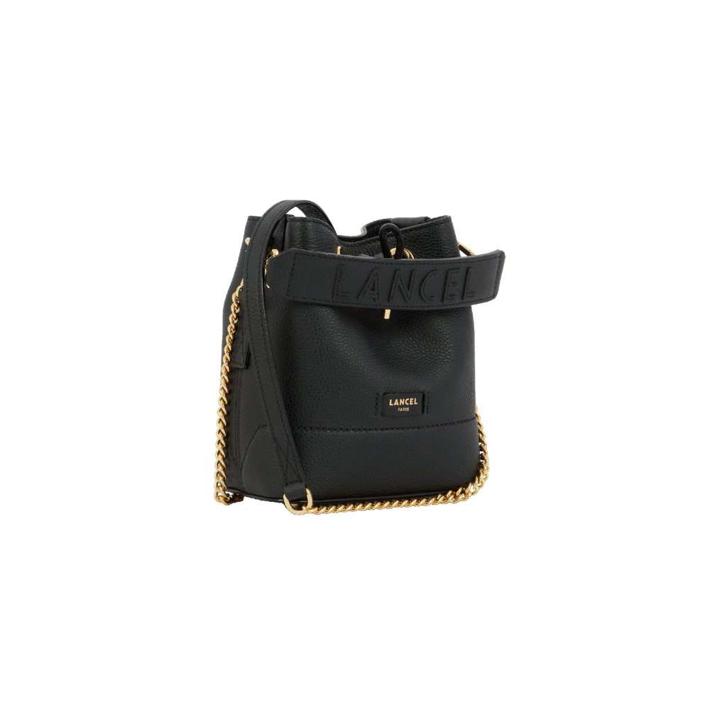 Ninon Bourse Black-Lancel-Sac-Maroquinerie Fortunas-Mouscron