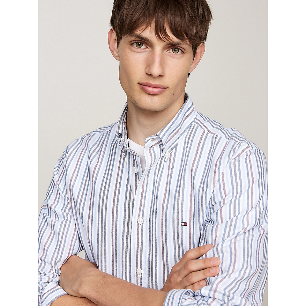 Chemise Oxford Multi-Tommy Hilfiger-Vêtements & Co.-Maroquinerie Fortunas-Mouscron