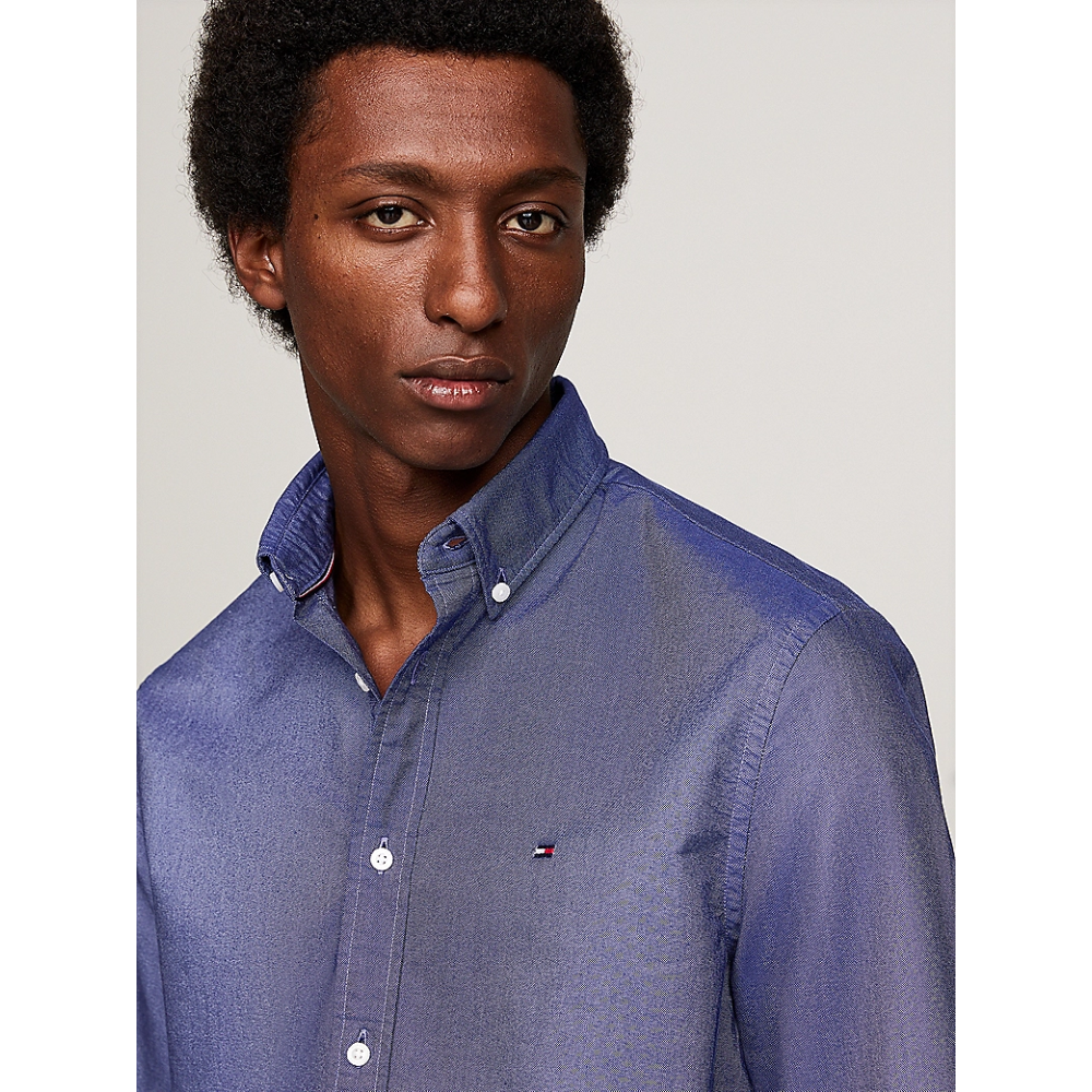 Chemise Oxford Navy-Tommy Hilfiger-Vêtements & Co.-Maroquinerie Fortunas-Mouscron