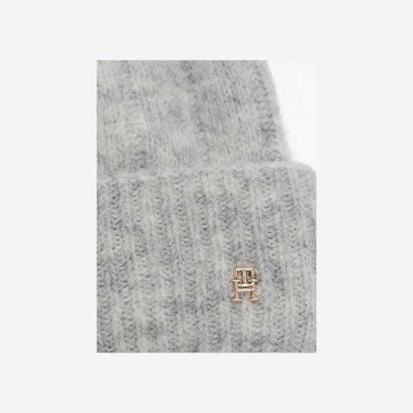 Bonnet Timeless Grey-Tommy Hilfiger-Accessoires de mode.-Maroquinerie Fortunas-Mouscron