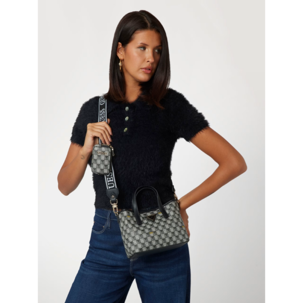 Wave Tote Logo Black-Guess-Sac-Maroquinerie Fortunas-Mouscron