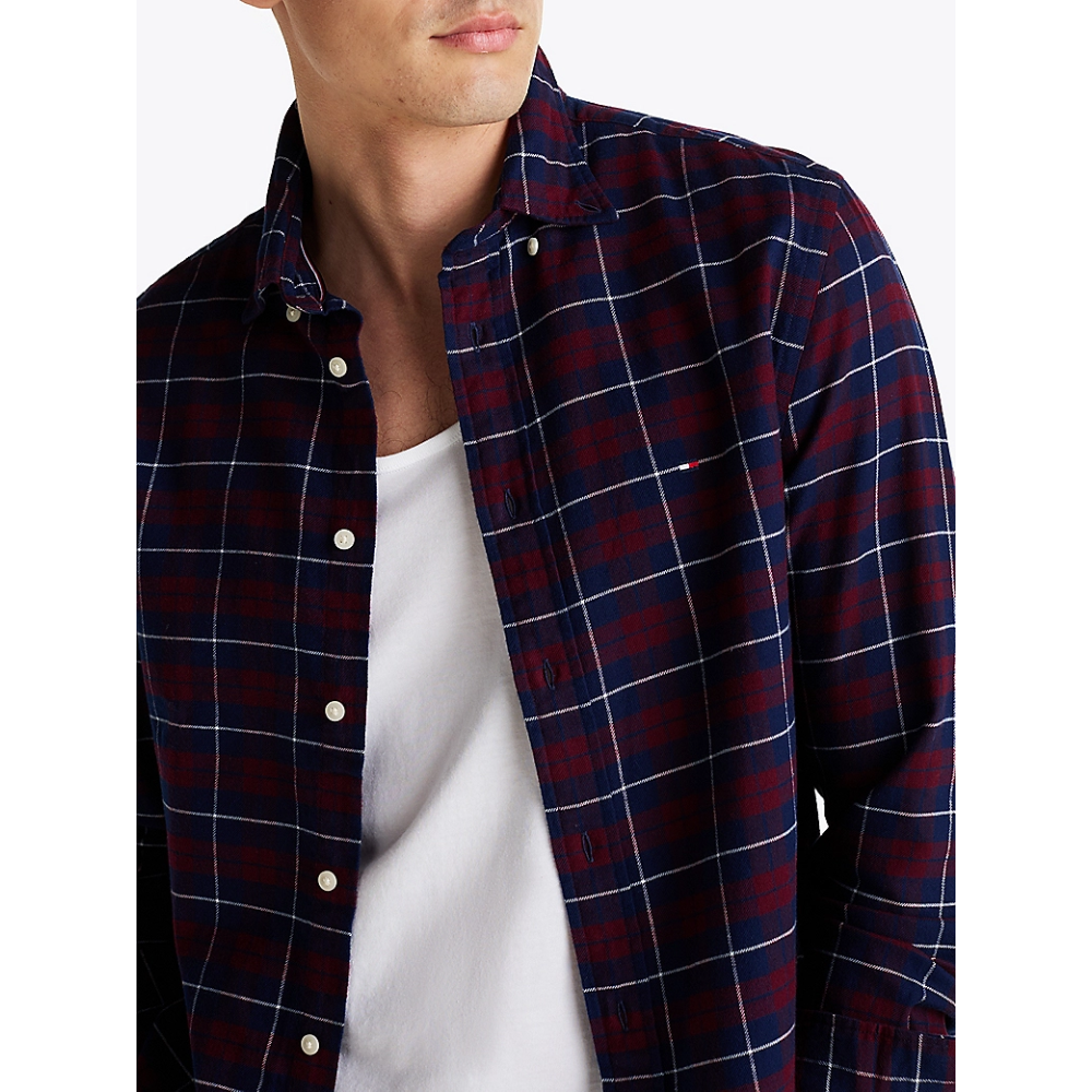 Chemise Check Red-Tommy Hilfiger-Vêtements & Co.-Maroquinerie Fortunas-Mouscron