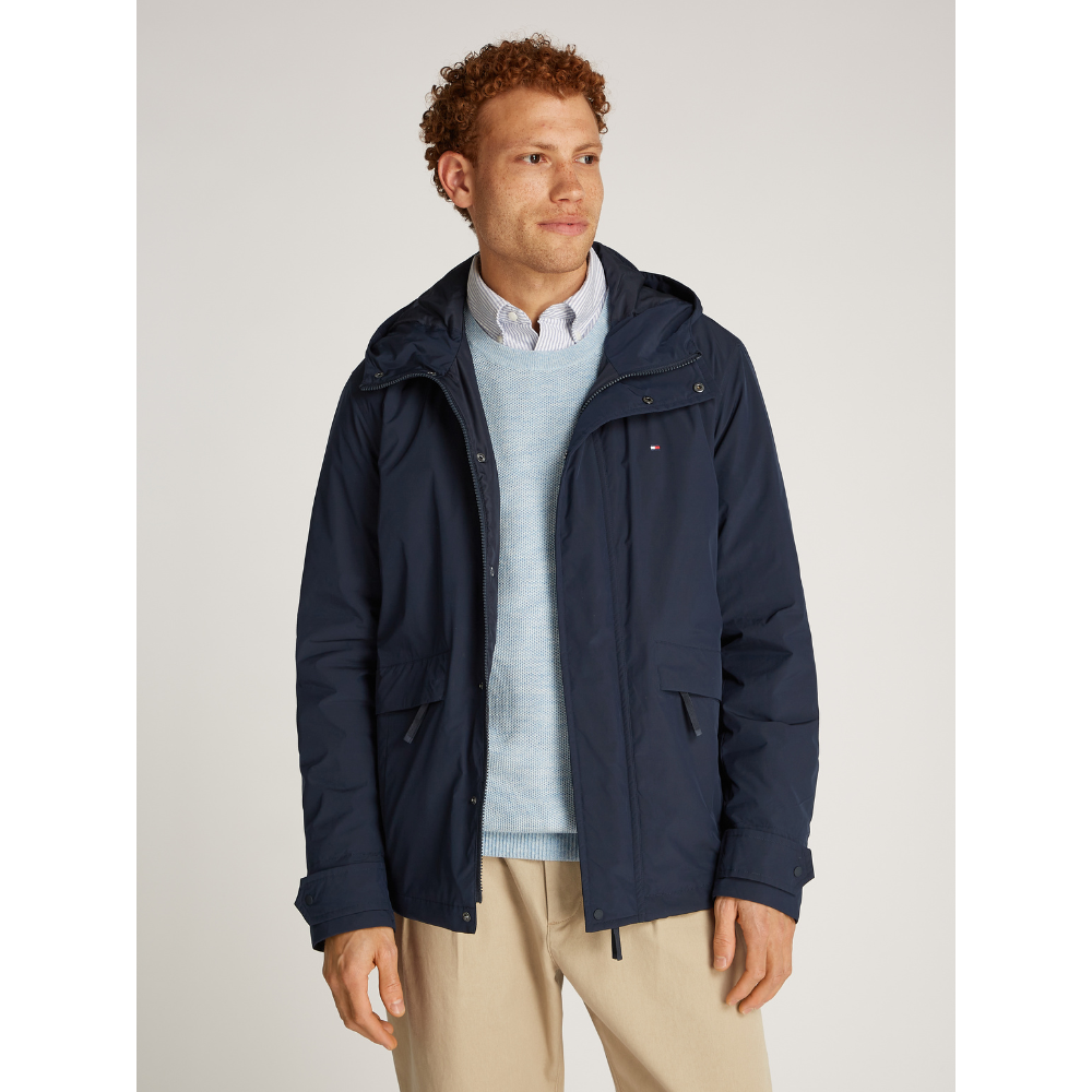 Veste Hoody Navy-Tommy Hilfiger-Vêtements-Maroquinerie Fortunas-Mouscron