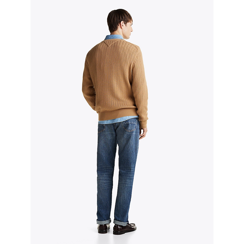 Pull Bone Safari-Tommy Hilfiger-Vêtements-Maroquinerie Fortunas-Mouscron Pull Bone Safari-Tommy Hilfiger-Vêtements-Maroquinerie Fortunas-Mouscron