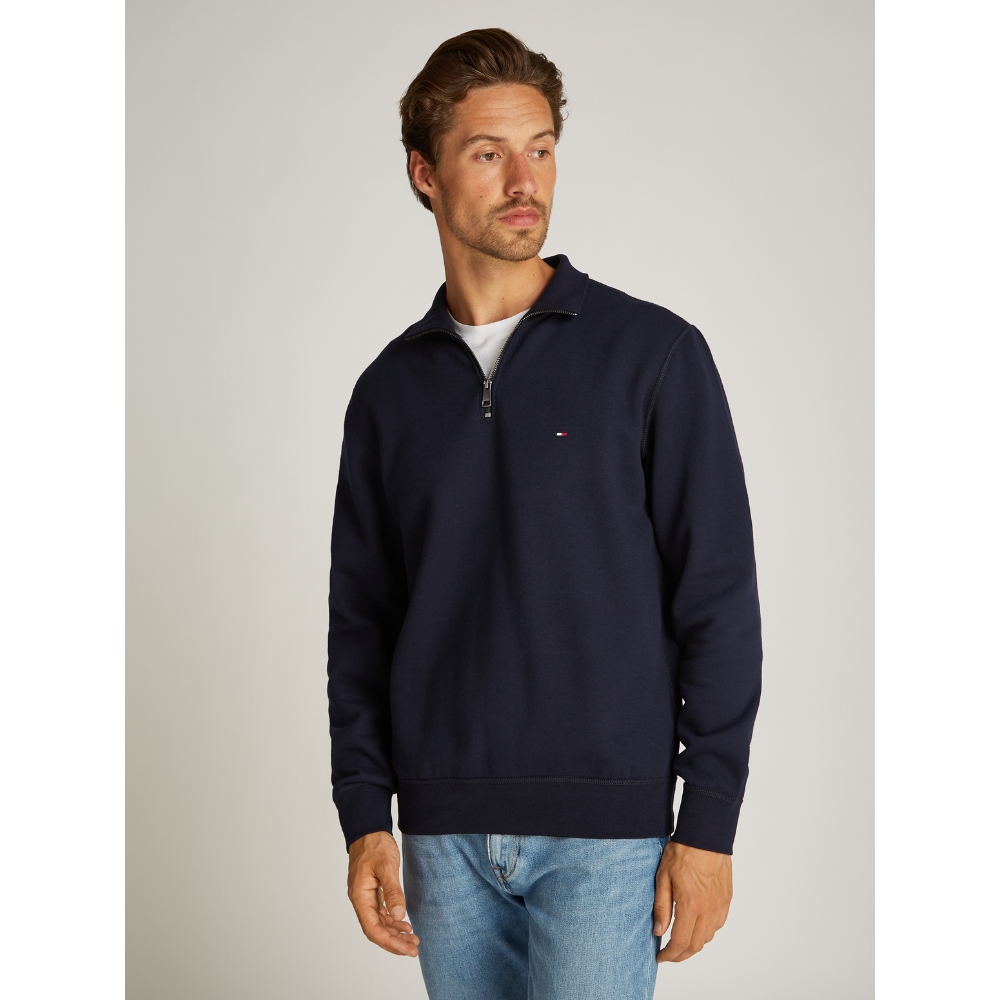 Pull Zip Fleece-Tommy Hilfiger-Vêtements-Maroquinerie Fortunas-Mouscron