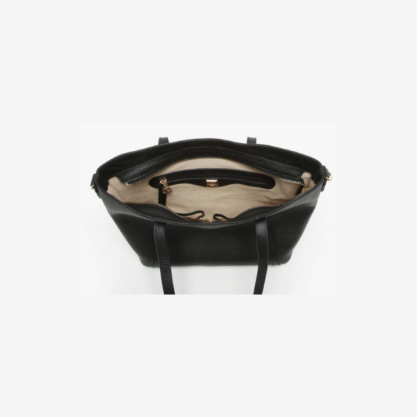 Tradition Shoulder Noir-Etrier-Sacs-Maroquinerie Fortunas-Mouscron