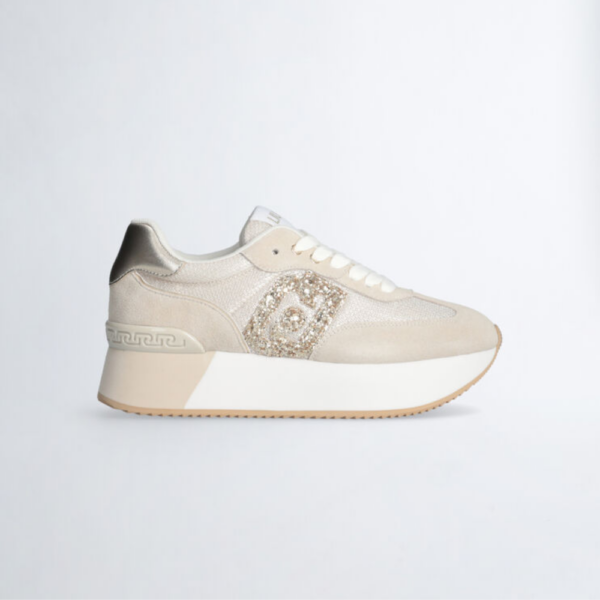 Sneakers Dreamy Beige-Liu-Jo-Baskets-Maroquinerie Fortunas-Mouscron