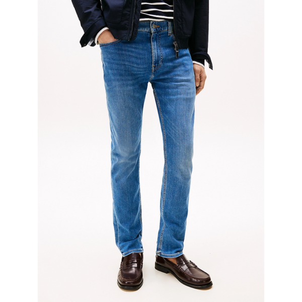 Jeans Slim Indigo-Tommy Hilfiger-Vêtements & Co.-Maroquinerie Fortunas-Mouscron