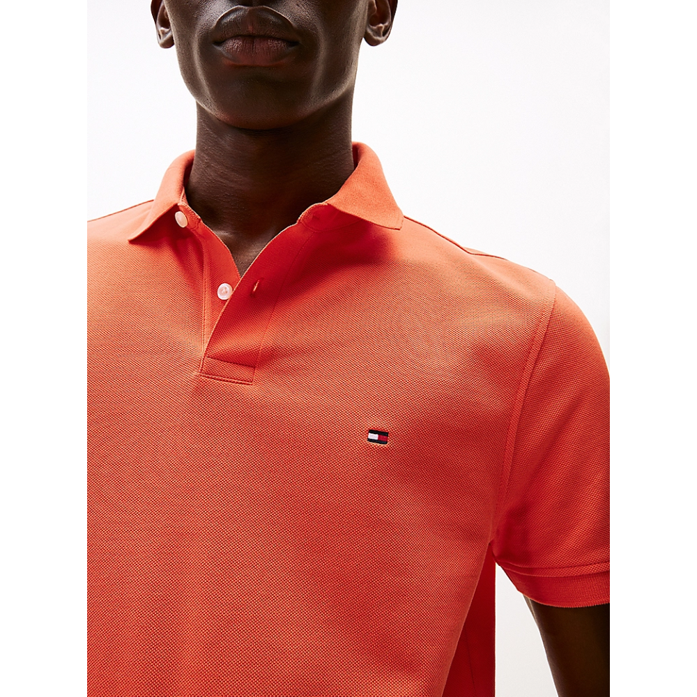 Polo Orange-Tommy Hilfiger-Vêtements & Co.-Maroquinerie Fortunas-Mouscron