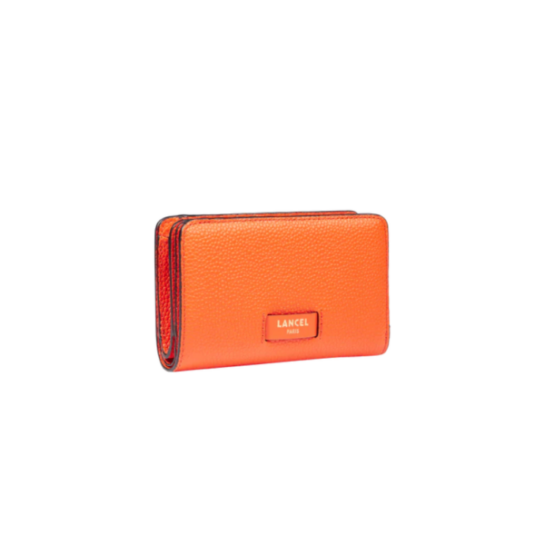 Portefeuille Ninon Orange-Lancel-Petite Maroquinerie-Maroquinerie Fortunas-Mouscron