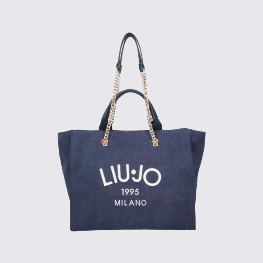 Tote Logo Blue-Liu-Jo-Sacs-Maroquinerie Fortunas-Mouscron