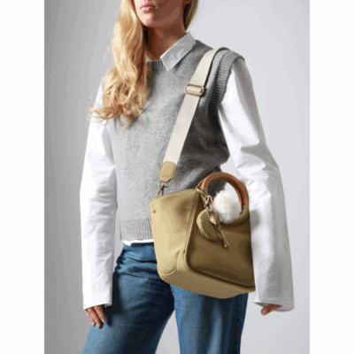 Crocus Satchel Moss-Woomen-Sacs-Maroquinerie Fortunas-Mouscron