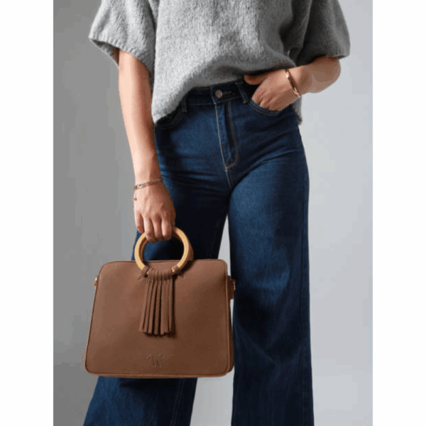 Camomille Handle Walnut-Woomen-Sacs-Maroquinerie Fortunas-Mouscron