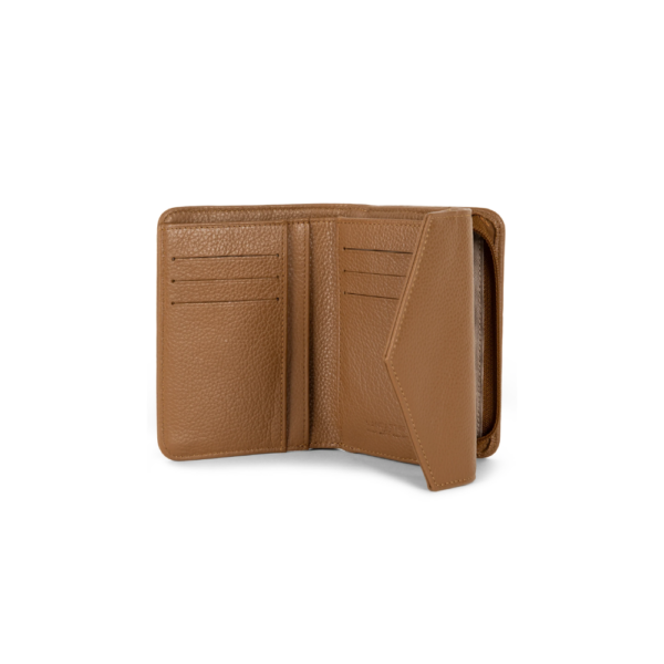 Portefeuille Foulonné Camel-Lancaster-Petite Maroquinerie-Maroquinerie Fortunas-Mouscron