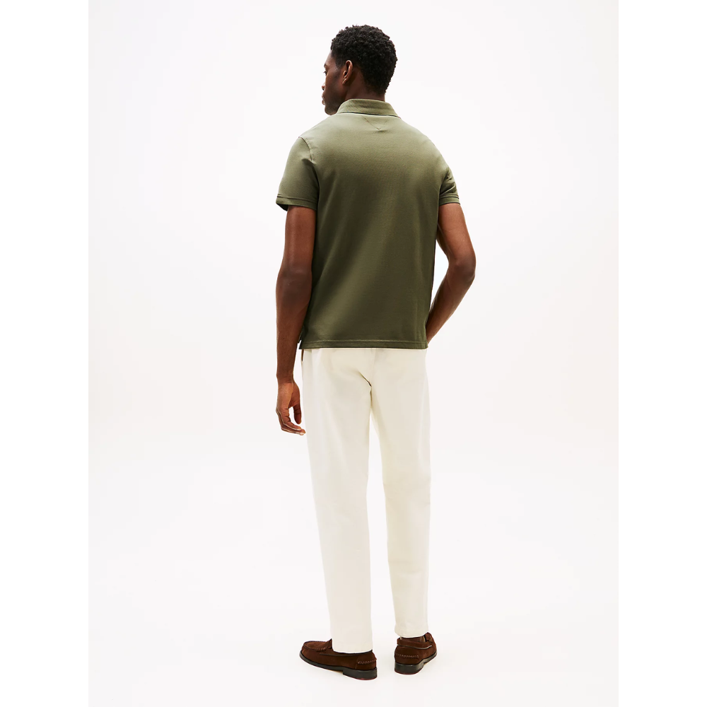 Polo Logo Army-Tommy Hilfiger-Vêtements & Co.-Maroquinerie Fortunas-Mouscron Polo Logo Army-Tommy Hilfiger-Vêtements & Co.-Maroquinerie Fortunas-Mouscron