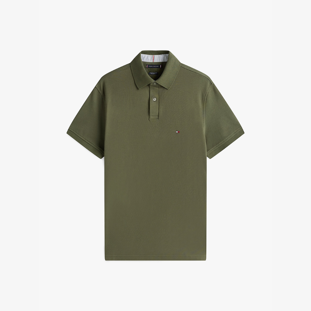 Polo Logo Army-Tommy Hilfiger-Vêtements & Co.-Maroquinerie Fortunas-Mouscron Polo Logo Army-Tommy Hilfiger-Vêtements & Co.-Maroquinerie Fortunas-Mouscron