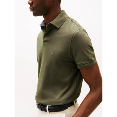 Polo Logo Army-Tommy Hilfiger-Vêtements & Co.-Maroquinerie Fortunas-Mouscron