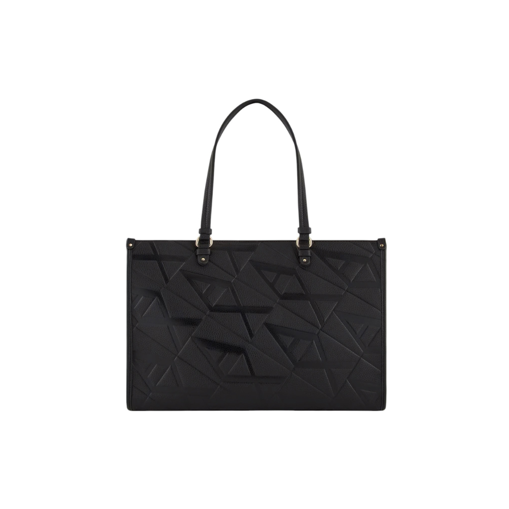 Gynger Tote Logo Black-Armani-Sacs-Maroquinerie Fortunas-Mouscron